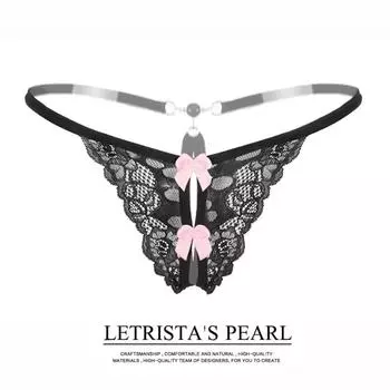 Женские трусики, сексуальные, тонкие, с ромбовидным орнаментом, с низкой талией, соблазнительные, прозрачные, с кружевом, с открытой промежностью, 2162 one size fits all