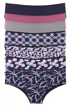 Женские трусики-шорты, 7 шт., лайкра