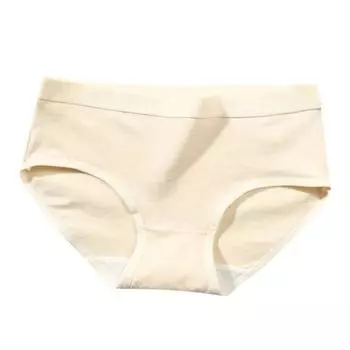 Женские трусики со средней талией, однотонные, мягкие, эластичные, быстросохнущие, антисептические, противоусадочные, женские трусы, женское нижнее белье L