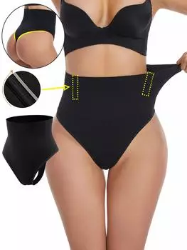 Женские трусики-стринги для похудения, тренажер для талии, подтягиватель живота, нижнее белье для похудения, корректирующее белье для похудения S