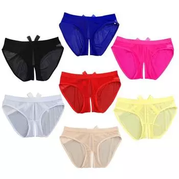 Женские трусики-стринги Нижнее белье с открытой промежностью Сетчатое нижнее белье Нижнее белье One Size