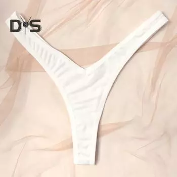 Женские трусики-стринги, тонкие бесшовные однотонные трусы с низкой талией, хорошая воздухопроницаемость, женские трусы, женское повседневное нижнее белье M