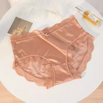 Женские трусики-трусы с треугольным вырезом, однотонные, кружевные, сексуальные, бесшовные, чистое желание, антибактериальное нижнее белье M