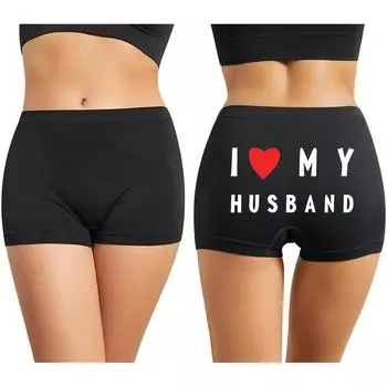 Женские трусики Varsbaby Boyshort, женское нижнее белье, трусы-боксеры с новаторским принтом букв S чёрный