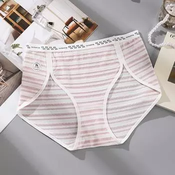 Женские трусы большого размера из чистого хлопка с антибактериальной ластовицей, с высоким разрезом по бедру, не облегающие бедра XL