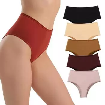 Женские трусы-брифы из хлопка, удобные, дышащие, большого размера S
