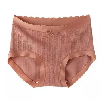 Женские трусы, хлопковые трусики со средней и высокой талией, высокое качество, дышащее нижнее белье без следов на животе M