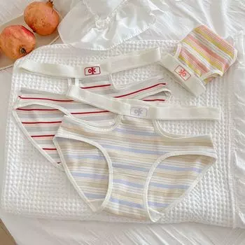 Женские трусы, нижнее белье с вырезами, женское нижнее белье, полные трусы с антибактериальной полоской на талии M