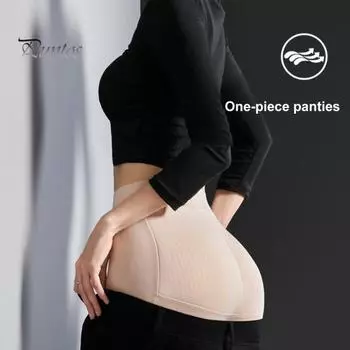 Женские трусы с ажурной сеткой, лоскутное шитье, контроль живота, высокая талия, подтяжка ягодиц, подтяжка, пышные изгибы, поддельные ягодицы, подкладка, губка, увеличивающая ягодицы, подушечка для бедер M бежевый