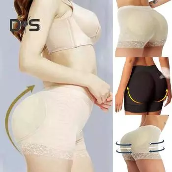 Женские трусы с искусственными ягодицами, высокой талией, с контролем живота, с подтяжкой ягодиц, бесшовные, мягкие, дышащие, эластичные, для подтягивания ягодиц, формирователь тела, трусики с мягкой подкладкой, нижнее белье S абрикосовый