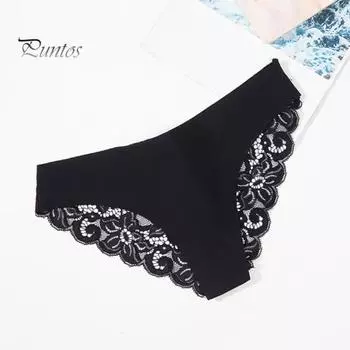 Женские трусы с низкой талией, кружевные, бесшовные, однотонные, эластичные, тонкие, с хорошей воздухопроницаемостью, впитывают влагу, эластичные повседневные трусы, спортивные трусы S красный