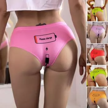 Женские трусы с подтяжкой бедер и зарядкой, с принтом, антипиллинг, аккумулятор, высокая эластичность, антисептические женские трусы, внутренняя одежда M зелёный