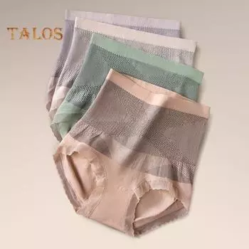 Женские трусы с высокой талией, корректирующее нижнее белье, утягивающее ягодицы, тонкие, корректирующие живот, эластичные, компрессионные, бесшовные, с хорошей воздухопроницаемостью, повседневные спортивные трусы фиолетовый