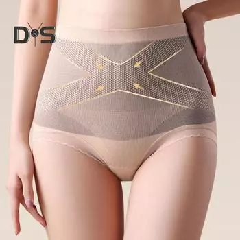 Женские трусы с высокой талией, корректирующее нижнее белье, утягивающее ягодицы, тонкие, корректирующие живот, эластичные, компрессионные, бесшовные, с хорошей воздухопроницаемостью, повседневные спортивные трусы розовый
