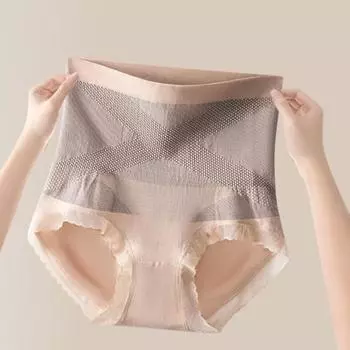 Женские трусы с высокой талией, корректирующее нижнее белье, утягивающее ягодицы, тонкие, корректирующие живот, эластичные, компрессионные, бесшовные, с хорошей воздухопроницаемостью, повседневные спортивные трусы фиолетовый