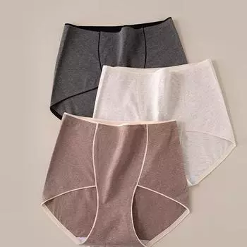 Женские трусы, трусики с высокой талией, нижнее белье без следов, большой размер, 7A, бактериостатические треугольные брюки M