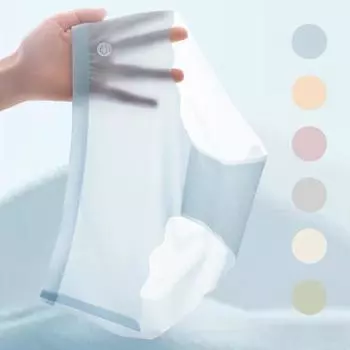 Женские трусы, ультратонкие бесшовные однотонные трусы из ледяного шелка с низкой талией, быстросохнущие влагоотводящие эластичные женские трусы M абрикосовый