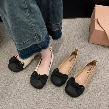 Женские туфли больших размеров 41 A 43 с мягкой подошвой, женские туфли Мэри Джейн на весну и лето, одинарные туфли 35 хаки