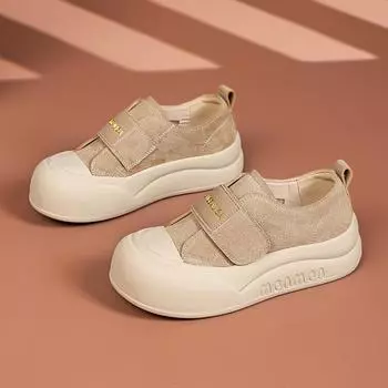 Женские туфли большого размера на толстой подошве с липучкой (Размер 41-43) - Новый стиль 2025 г. 42 хаки