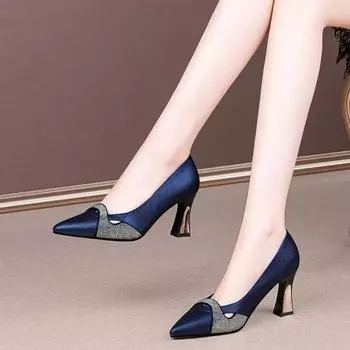 Женские туфли Cresfimix Zapatos Dama из легкой зеленой искусственной кожи на низком каблуке 3 см для офиса, вечеринки, удобные черные каблуки a6691c 35