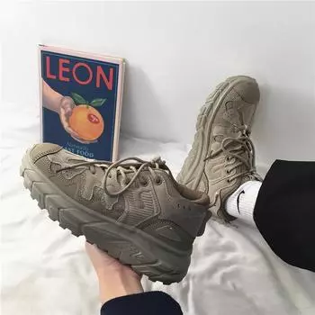 Женские туфли Daddy, супер огонь, универсальный стиль Гонконга, ретро, кроссовки знаменитостей в Интернете, корейская версия, кроссовки ulzzang, летний прилив 36 чёрный