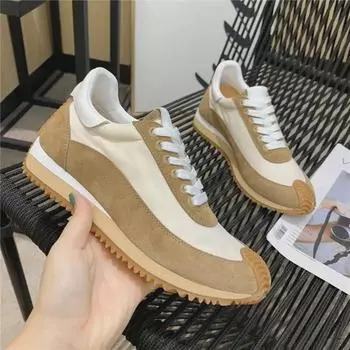 Женские туфли Dexun из натуральной кожи, увеличение высоты на 6 см, весна/осень 2025 г., новый модный повседневный стиль Size 35 белый