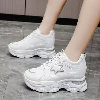 Женские туфли для папы, весенние, новые, с круглым носком, на шнуровке, цветные, студенческие, на платформе, белые туфли 35 бежевый