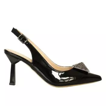 Женские туфли из натуральной кожи из специальной коллекции на высоком каблуке