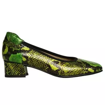 Женские туфли из натуральной кожи на низком каблуке