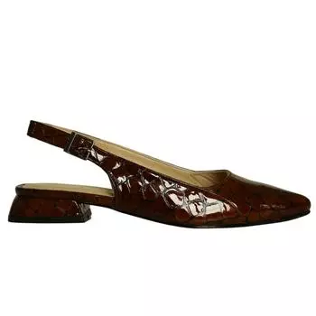 Женские туфли из натуральной кожи на низком каблуке