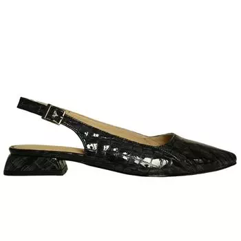 Женские туфли из натуральной кожи на низком каблуке