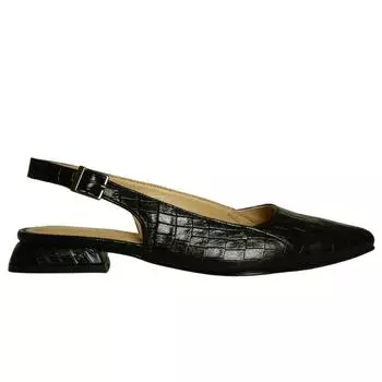 Женские туфли из натуральной кожи на низком каблуке