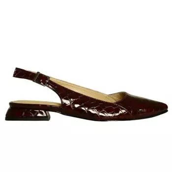 Женские туфли из натуральной кожи на низком каблуке