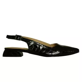 Женские туфли из натуральной кожи на низком каблуке