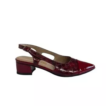 Женские туфли из натуральной кожи на низком каблуке