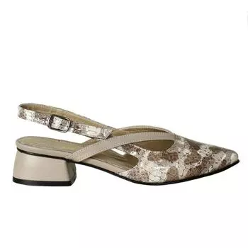 Женские туфли из натуральной кожи на низком каблуке