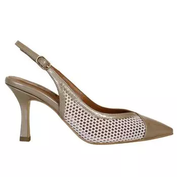 Женские туфли из натуральной кожи на низком каблуке