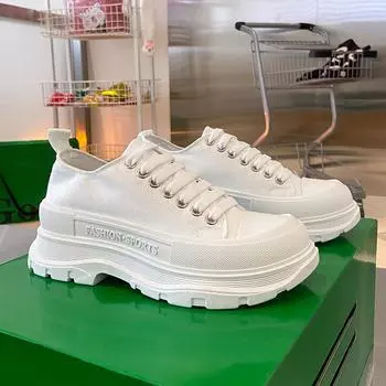 Женские туфли из парусины с круглым носком и толстой подошвой. Повседневная обувь для пар. Универсальная обувь для скейтбординга для мужчин и женщин, увеличивающая рост. 35