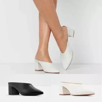 Женские туфли-лодочки 5,5 см, сексуальные рабочие туфли на толстом высоком каблуке из матовой искусственной кожи с острым носком, сандалии с открытым носком, свадебные туфли для вечеринок 35 чёрный