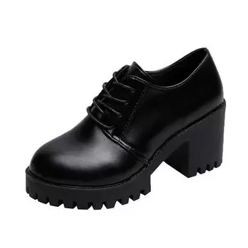 Женские туфли-лодочки больших размеров женские туфли на каблуках Chaussures Femme Gladiator летние туфли на высоком каблуке для вечеринки свадебные туфли женские толстые каблуки iok9 4 чёрный