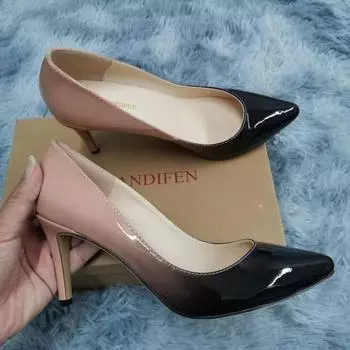 Женские туфли-лодочки большого размера, классические, сексуальные, с острым носком, каблук 9 см, женские туфли-лодочки, искусственные, черные, красные, для офиса, вечеринки, свадьбы 35 красный