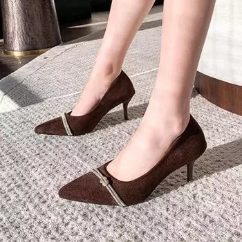 Женские туфли-лодочки черные со стразами, бриллиантами, свадебная обувь невесты на каблуке, женская обувь, кристаллы, элегантное платье, последние 35