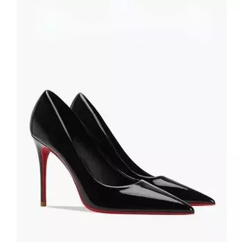 Женские туфли-лодочки из лакированной кожи телесного цвета с острым носком и каблуком-шпилькой, элегантные женские туфли на высоком тонком каблуке 34 телесный