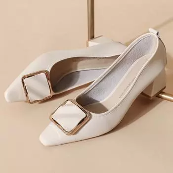 Женские туфли-лодочки на низком каблуке, классические туфли для офиса и офиса 40 чёрный