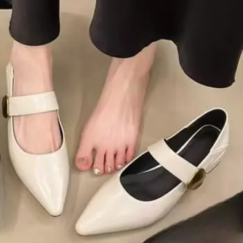 Женские туфли-лодочки Новые однотонные туфли на квадратном каблуке Женская мода Летняя обувь на среднем каблуке Женская обувь Повседневная обувь на низком высоком каблуке Zapatos De Mujer 35