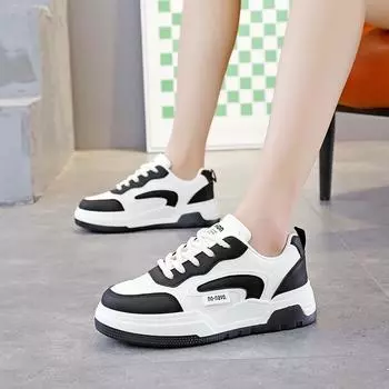 Женские туфли маленькие белые туфли 2024 весна новые белые повседневные универсальные туфли на платформе женские туфли для увеличения роста женские туфли для доски прилив N1 35