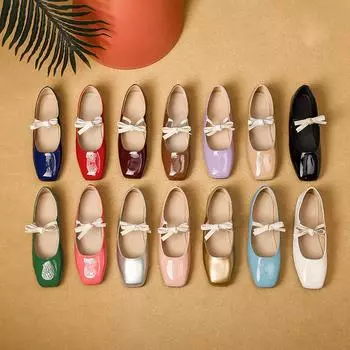 Женские туфли Мэри Джейн, балетки из искусственной кожи с пряжкой на плоской подошве, модельные туфли, повседневные туфли без шнуровки на плоской подошве с квадратным носком, удобная прогулочная обувь для женщин 35 чёрный