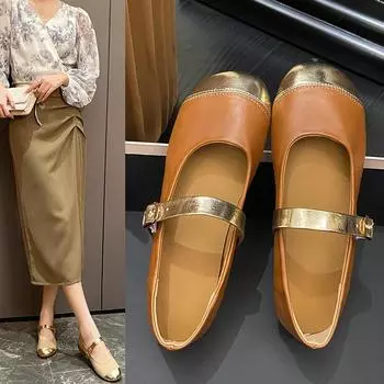 Женские туфли Мэри Джейн, модельные туфли на низком массивном каблуке с круглым носком и ремешком на щиколотке для женщин, балетки без шнуровки, удобные туфли-лодочки Мэри Джейн 35