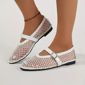 Женские туфли Мэри Джейн на плоской подошве, модные лоферы, летние туфли на плоской подошве, черные, красные, женские балетки, повседневная обувь, большой размер 35