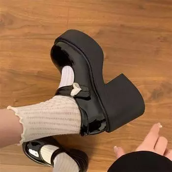 Женские туфли Мэри Джейн на толстой платформе в стиле Лолита, туфли-лодочки для вечеринок, новые босоножки, женская обувь, модные летние туфли Оксфорды Zapatos Q43 36